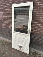 Hardhouten buitendeur, 202 x 87, Ophalen, Gebruikt, 80 tot 100 cm, Buitendeur