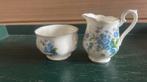 Royal Albert forget-me-not roomstel 2-delig setprijs:, Ophalen of Verzenden, Zo goed als nieuw, Porselein, Kop en/of schotel