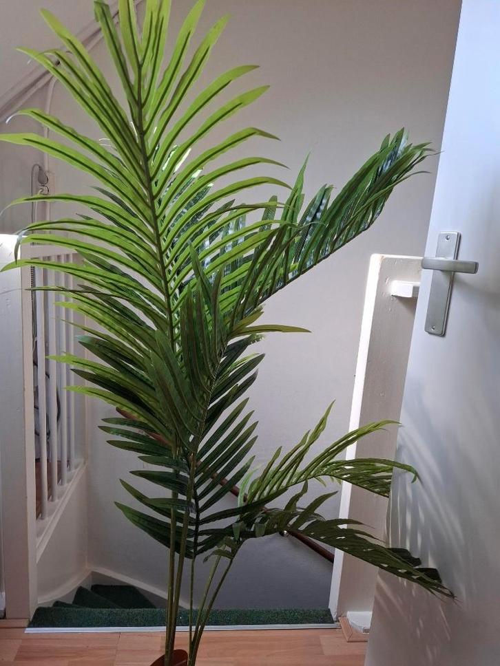 kunstplant Mooie kunst palmboom in pot. NIEUW, Huis en Inrichting, Woonaccessoires | Kunstplanten en Kunstbloemen, Nieuw, Binnen