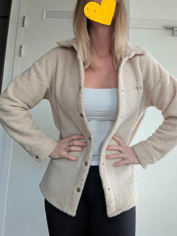 Beige teddyvest (fleece) van Billabong – Maat S - als nieuw! beschikbaar voor biedingen