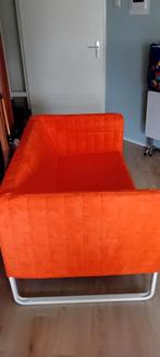 Oranje tweepersoons bank, 150 tot 200 cm, Tweepersoons, 75 tot 100 cm, Ophalen of Verzenden