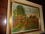 *R. Verbeke (1929) -Mooie schilderij -Vermeld in PIRON, BAS, Antiek en Kunst, Kunst | Schilderijen | Klassiek, Ophalen of Verzenden