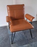 fauteuil stoeltjes,  2 stijlvolle design stoeltjes, Huis en Inrichting, Fauteuils, Ophalen, Minder dan 75 cm, Leer, 50 tot 75 cm