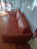 SLIMM lederen 3-zits bank loods 5, Huis en Inrichting, Banken | Sofa's en Chaises Longues, Ophalen, Zo goed als nieuw, 75 tot 100 cm