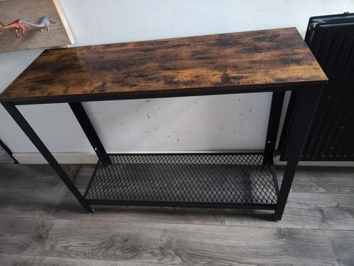 Mooie industriële site table/schoenen kast ZGAN!, Huis en Inrichting, Tafels | Sidetables, Zo goed als nieuw, 25 tot 50 cm, 100 tot 150 cm