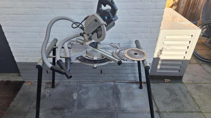 Elu PS274E afkortzaag incl. stationaire inrichting, Doe-het-zelf en Verbouw, Gereedschap | Zaagmachines, Gebruikt, Afkortzaag