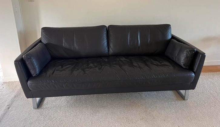 Rolf Benz sofa, Huis en Inrichting, Banken | Bankstellen, Gebruikt, Rechte bank, Driepersoons, 200 tot 250 cm, 75 tot 100 cm, Leer