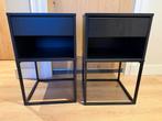 IKEA nachtkastjes zwart, Huis en Inrichting, Ophalen, Kunststof, Minder dan 45 cm, Zo goed als nieuw
