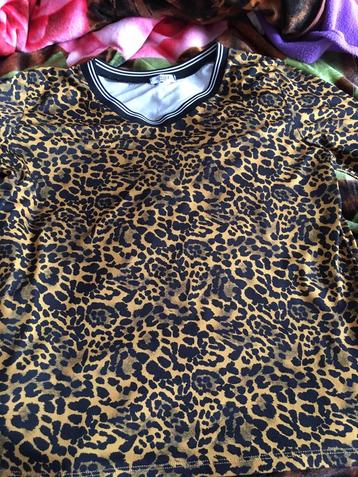 Dames shirt panterprint als Nieuw. beschikbaar voor biedingen