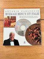 Antonio Carluccio - Muzikale menu's uit Italie met CD, Boeken, Voorgerechten en Soepen, Ophalen of Verzenden, Italië, Zo goed als nieuw