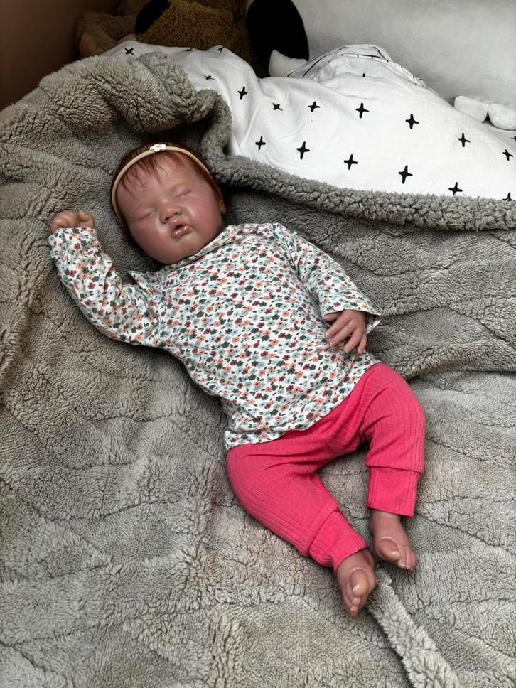 Reborn baby, Verzamelen, Poppen, Zo goed als nieuw, Pop, Levensecht of Reborn, Ophalen of Verzenden