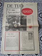 Extra bijlage dagblad De Tijd over Ajax - FC Nürnberg 1968, Verzamelen, Ophalen of Verzenden, Gebruikt, Ajax, Boek of Tijdschrift