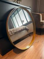 Spiegel met gouden rand, Huis en Inrichting, Woonaccessoires | Spiegels, Nieuw, 75 tot 100 cm, Rond, Ophalen