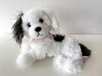 Knuffel hond wit/grijs met geluid 25 cm / AniMagic, Ophalen of Verzenden, Zo goed als nieuw, Hond