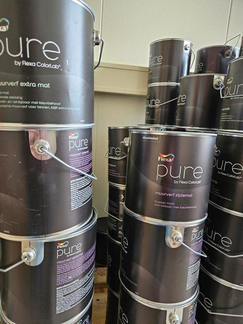 Flexa pure alle kleuren 50% korting, Doe-het-zelf en Verbouw, Verf, Beits en Lak, Nieuw, Verf, Minder dan 5 liter, Wit, Ophalen of Verzenden