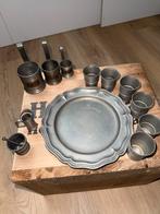 Tinnen servies in goede staat, Ophalen of Verzenden