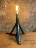 Mancave lamp van 2 tons assteun, Ophalen of Verzenden, Zo goed als nieuw, Mancave retro stoer staal vintage, Metaal