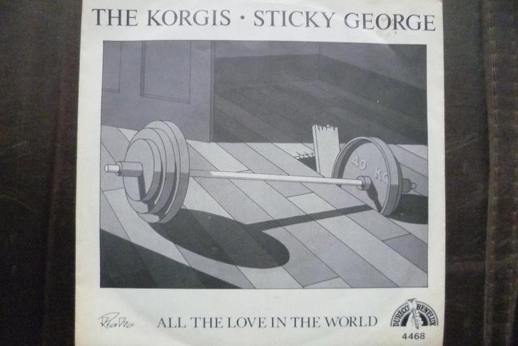 the korgis - sticky george, Cd's en Dvd's, Vinyl Singles, Zo goed als nieuw, Single, Overige genres, 7 inch, Ophalen of Verzenden