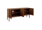 by fonQ Hide Dressoir Walnoot | Van €799, nu, Huis en Inrichting, Kasten | Dressoirs, Byfonq, Byfonq, Nieuw, Ophalen of Verzenden