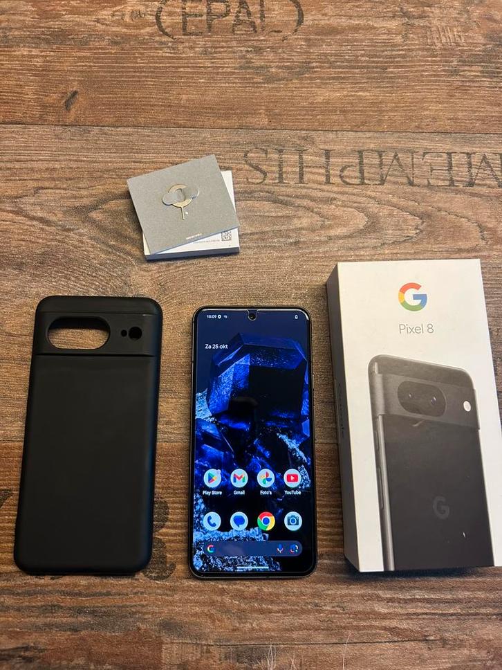 Google Pixel 8 obsidian 128GB, Telecommunicatie, Mobiele telefoons | Overige merken, Zo goed als nieuw, Zonder abonnement, Zonder simlock