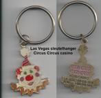 LAS VEGAS, clown sleutelhanger van CIRCUS CIRCUS casino, Ophalen of Verzenden, Nieuw, Overige typen