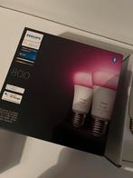 Philips Hue color lampen 800lm. Nieuw in doos, Nieuw, E27 (groot), Ophalen of Verzenden, 60 watt of meer