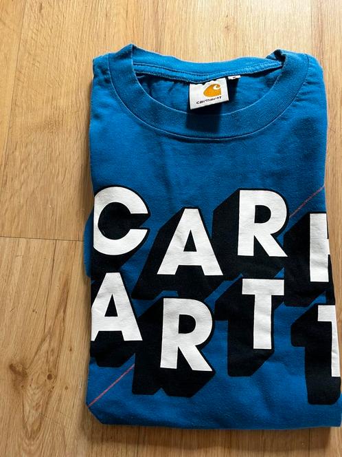 Carhartt t-shirt. Maat: S / blauw, Kleding | Heren, T-shirts, Zo goed als nieuw, Maat 46 (S) of kleiner, Blauw, Ophalen of Verzenden