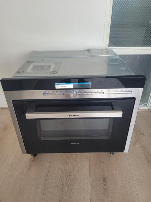 Prachtige Siemens RVS inbouw oven met magnetron functie te k, Witgoed en Apparatuur, Ovens, Zo goed als nieuw, Oven met grill