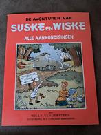 Suske en Wiske - Alle Aankondigingen, Ophalen of Verzenden, Suske en Wiske, Boek of Spel