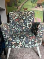 Fauteuil/ stoel met bloemenprint, Huis en Inrichting, Fauteuils, Ophalen of Verzenden, Gebruikt