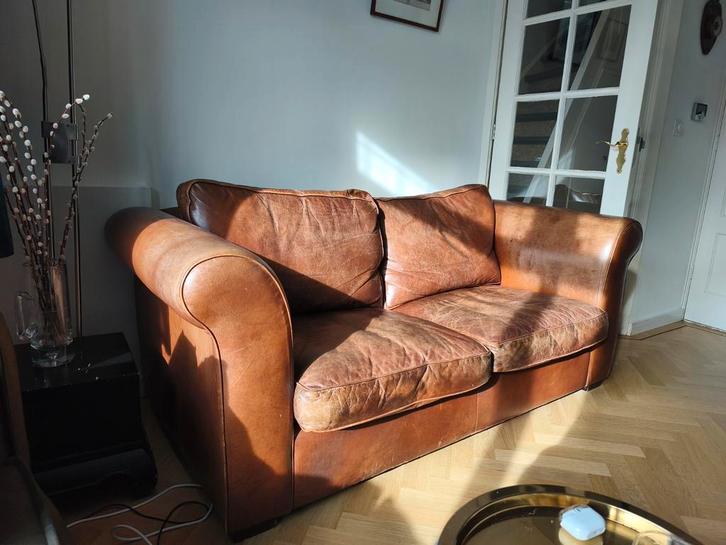 Leren Laura Ashley bank, Huis en Inrichting, Banken | Bankstellen, Ophalen