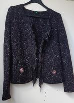 Wollen jasje van Benetton, mt 40⁹, Benetton, Paars, Ophalen of Verzenden, Zo goed als nieuw