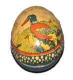 blikken ei met eend en kuikens, Ophalen of Verzenden, Gebruikt, Overige