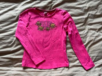 Bnosy roze longsleeve 122/128 beschikbaar voor biedingen