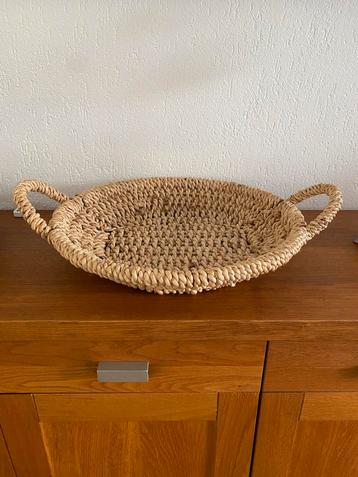 Rieten Mand - Ø47cm, Hoogte 10cm beschikbaar voor biedingen