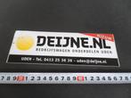 sticker Uden Deijne Bedrijfswagen onderdelen, Verzamelen, Stickers, Ophalen, Zo goed als nieuw, Bedrijf of Vereniging