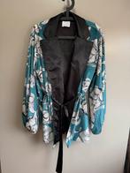 Studio Amaya velours Jasje met bloemenprint | maat M, Kleding | Dames, Maat 38/40 (M), Blauw, Studio amaya, Ophalen of Verzenden