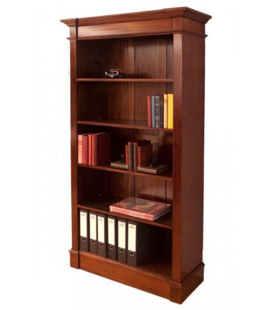 Massief Mahonie Boekenkast 100x38x190 cm Nieuw €849, Huis en Inrichting, Kasten | Boekenkasten, Nieuw, 100 tot 150 cm, 150 tot 200 cm
