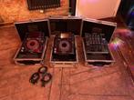 Pioneer DJ set: 2xCDJ-2000 Nexus + DJM-900 Nexus +Flightcase, Muziek en Instrumenten, Dj-sets en Draaitafels, Ophalen, Gebruikt
