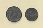 10 & 25 cent 1943--1941 zink, Postzegels en Munten, Munten | Nederland, Ophalen of Verzenden, Vóór koninkrijk, 25 cent, Setje