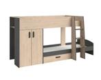 Stim Stapelbed - Jackson Oak/Grijs, Ophalen of Verzenden, Nieuw, Stapelbed