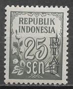 Indonesie nvph 6 Riau postfris bruin getint cw 250.00, Verzenden, Postfris, Zuidoost-Azië