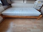 Stevig houten bed inclusief matras (80x210), Huis en Inrichting, 80 cm, 210 cm, Eenpersoons, Zo goed als nieuw