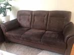 Mooie bruine bankstel - 3 zits, Huis en Inrichting, Banken | Bankstellen, Ophalen, Gebruikt, 75 tot 100 cm, Rechte bank
