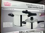 GSW Snelkookpan Set - Nieuw!, 4 liter of meer, Ophalen of Verzenden, Nieuw, Uitneembare binnenpan