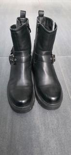 Zwarte enkellaarsjes met gesp, Oxmox, Zwart, Lage of Enkellaarzen, Ophalen of Verzenden