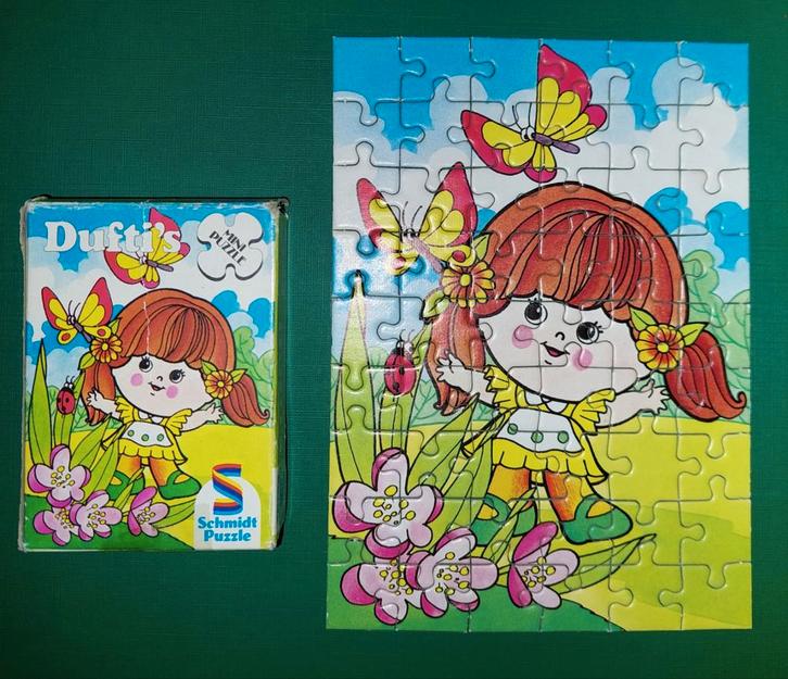 Vintage Charmkins Dufti's Mini Puzzel, Kinderen en Baby's, Speelgoed | Kinderpuzzels, Gebruikt, 4 tot 6 jaar, Minder dan 10 stukjes
