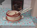 emaille steelpan/ pannen email/ emaille teil/ E 5,00 pst., Antiek en Kunst, Antiek | Emaille, Ophalen of Verzenden