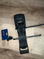 Abus vouwslot alarm, Fietsen en Brommers, Fietsaccessoires | Fietssloten, Ophalen, Alarm, Zo goed als nieuw, Vouwslot