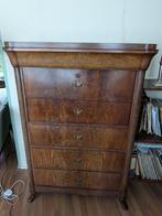 Antieke mahoniehouten chifonniere (110x48x156), Huis en Inrichting, Kasten | Secretaires, Ophalen, Gebruikt